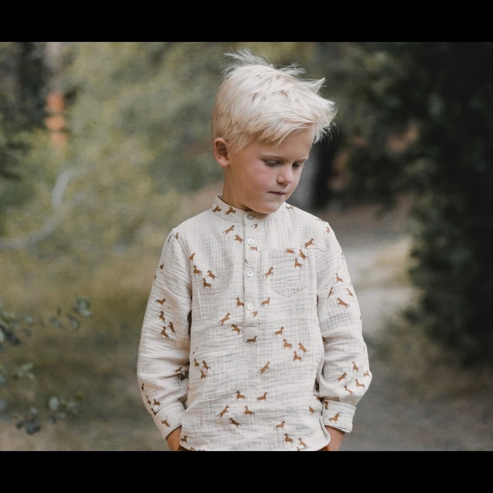 Rylee + Cru Mason Horses Shirt